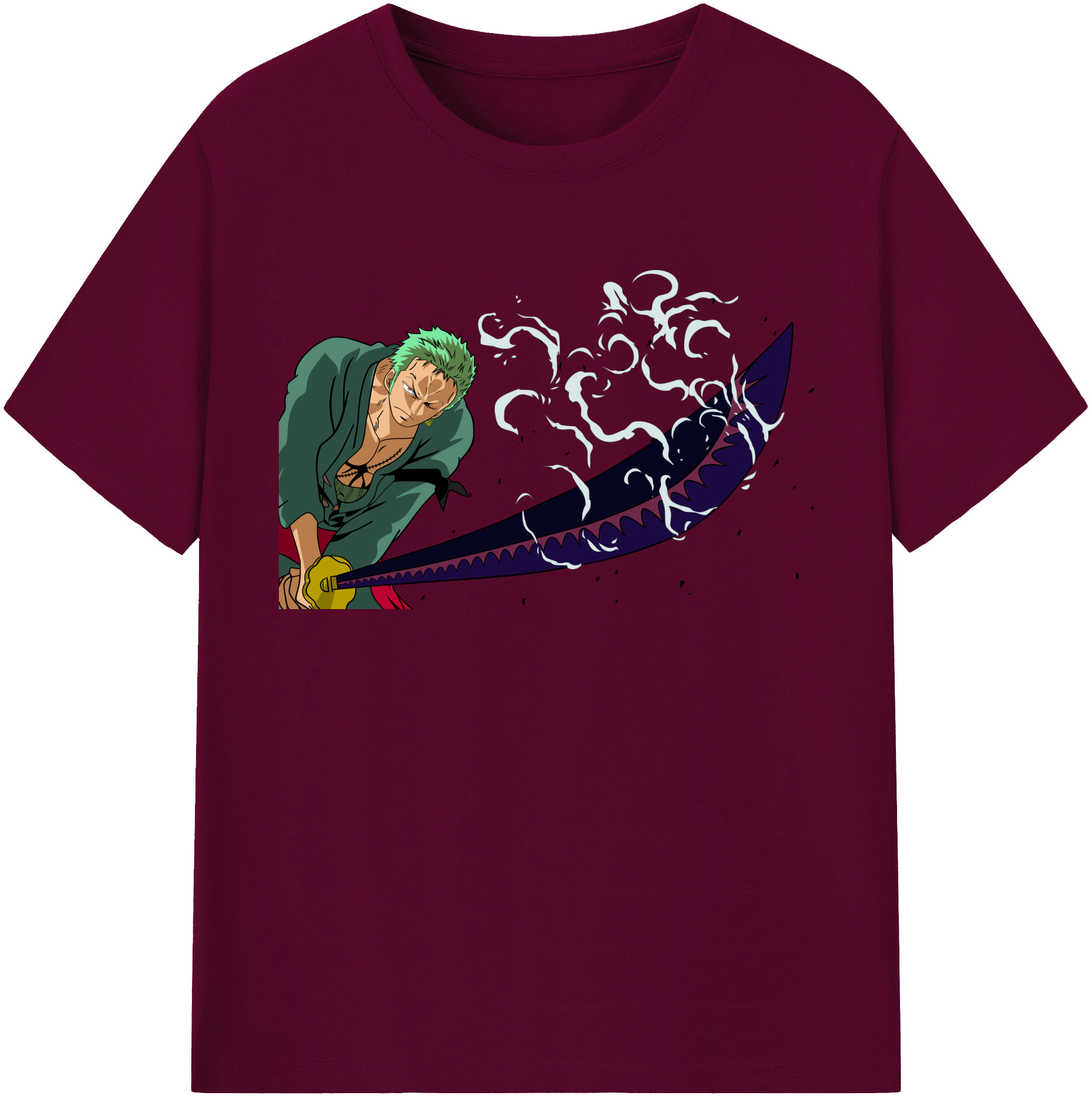 ワンピース ロロノア・ゾロ ONE PIECE Roronoa Zoro レディースカジュアルプリントTシャツ（綿100％）